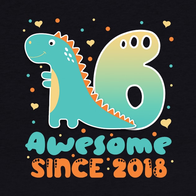 6th birthday boy tee 6th birthday dinosaur Dinosaur For Boy Dinosaur Party 6 year old birthday boy copy by ttao4164